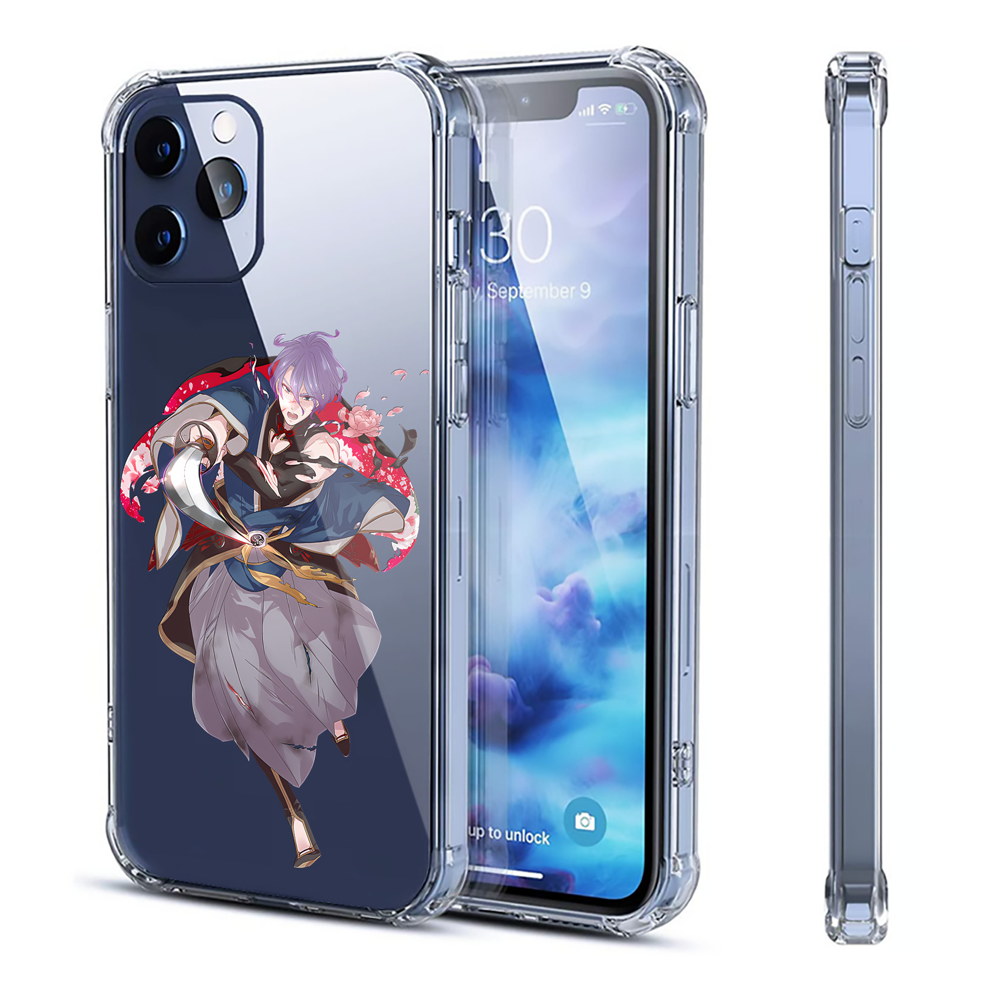 （画像用） 刀剣乱舞 Touken Ranbu 【iPhone 12シリーズ対応】透明スマホケース（クリアソフトケース）